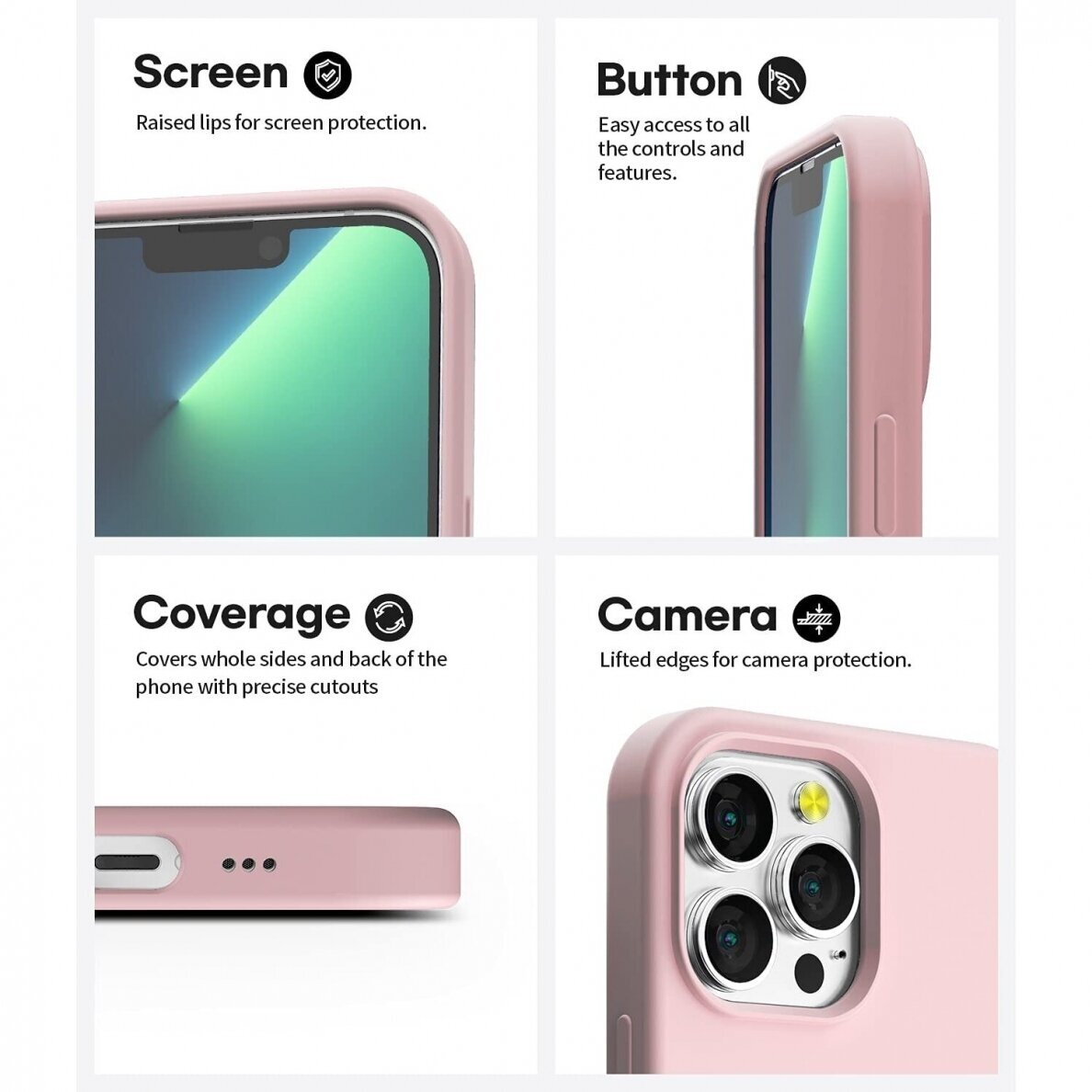 Dėklas Mercury Silicone Case Apple iPhone 13 Pro Max rožinio smėlio 3 Dėklas Mercury Silicone Case Apple iPhone 13 Pro Max rožinio smėlio 3