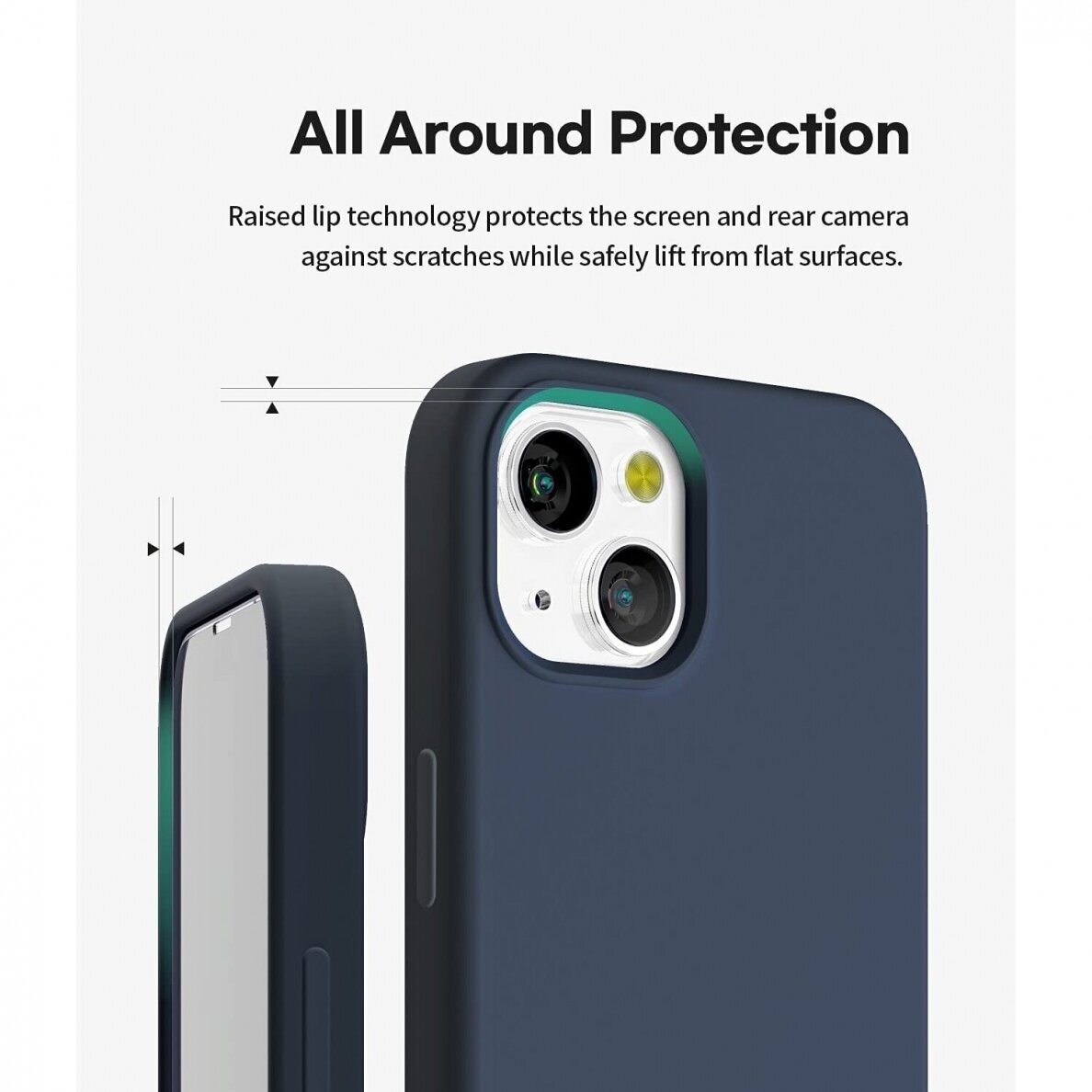 Dėklas Mercury Silicone Case Apple iPhone 13 tamsiai mėlynas 2 Dėklas Mercury Silicone Case Apple iPhone 13 tamsiai mėlynas 2