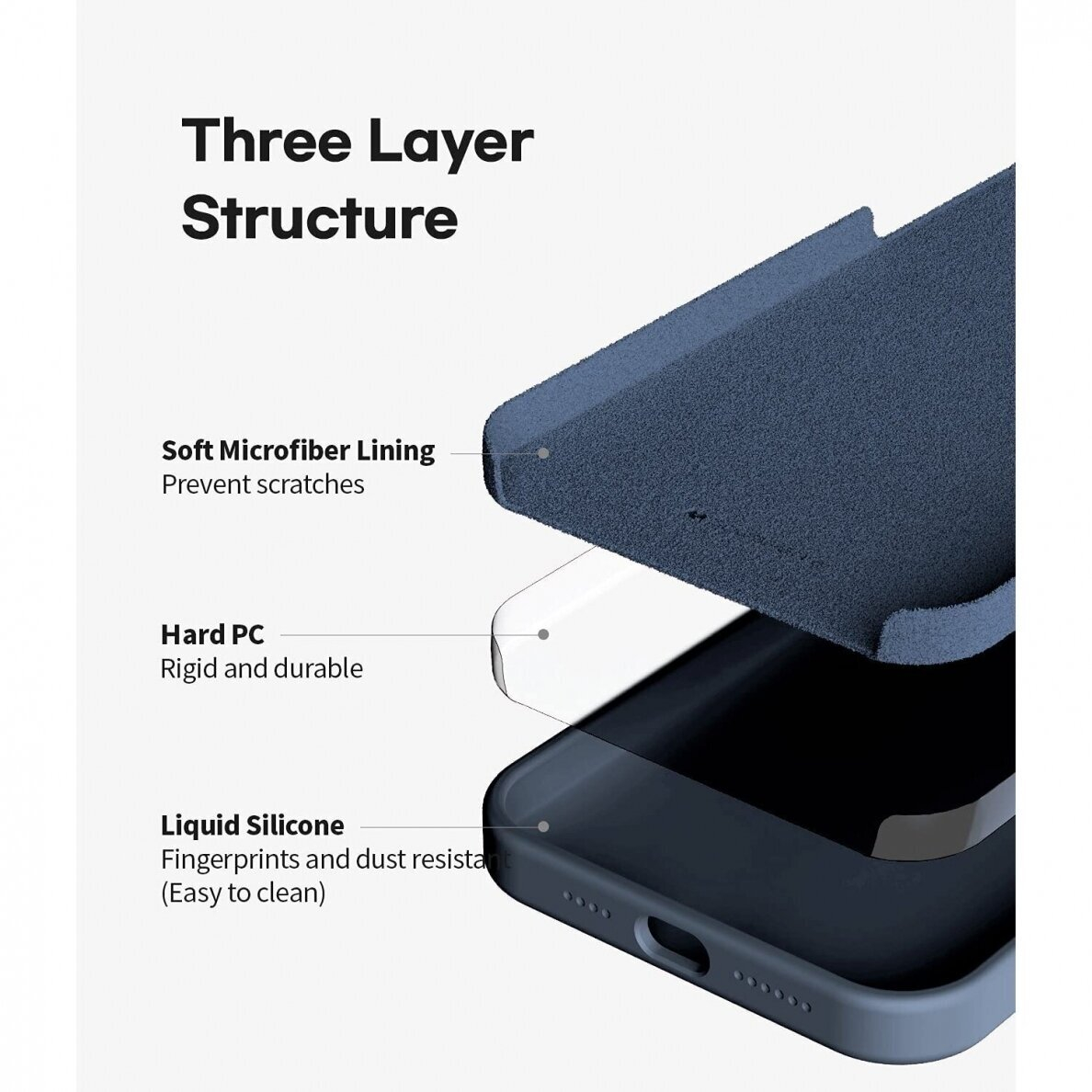 Dėklas Mercury Silicone Case Apple iPhone 13 tamsiai mėlynas 3 Dėklas Mercury Silicone Case Apple iPhone 13 tamsiai mėlynas 3