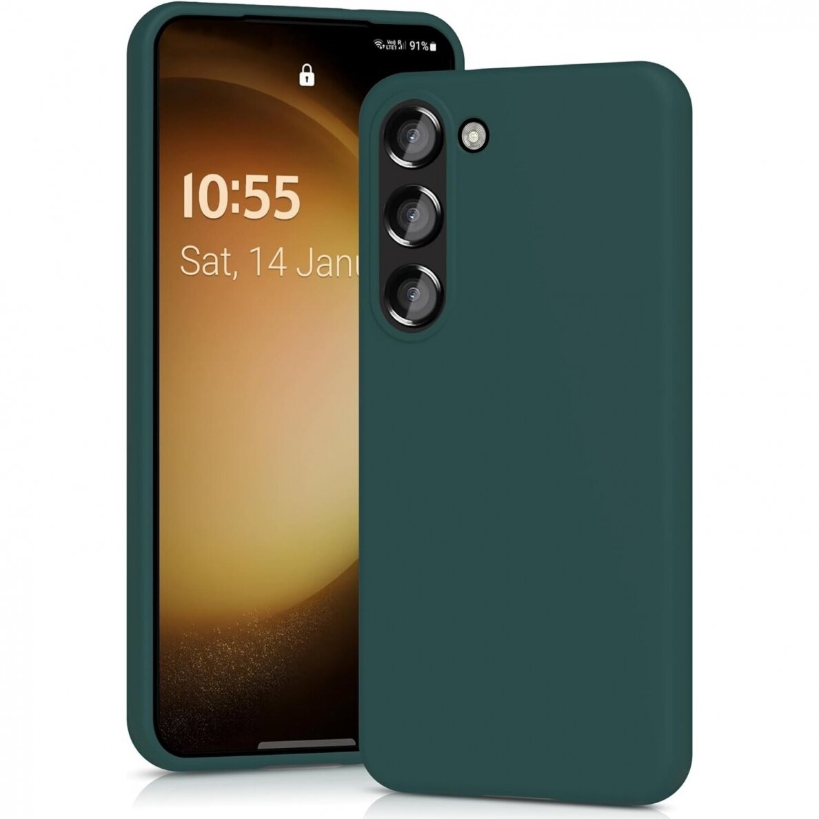 Dėklas Mercury LSR Soft Samsung A146 A14 5G tamsiai žalias