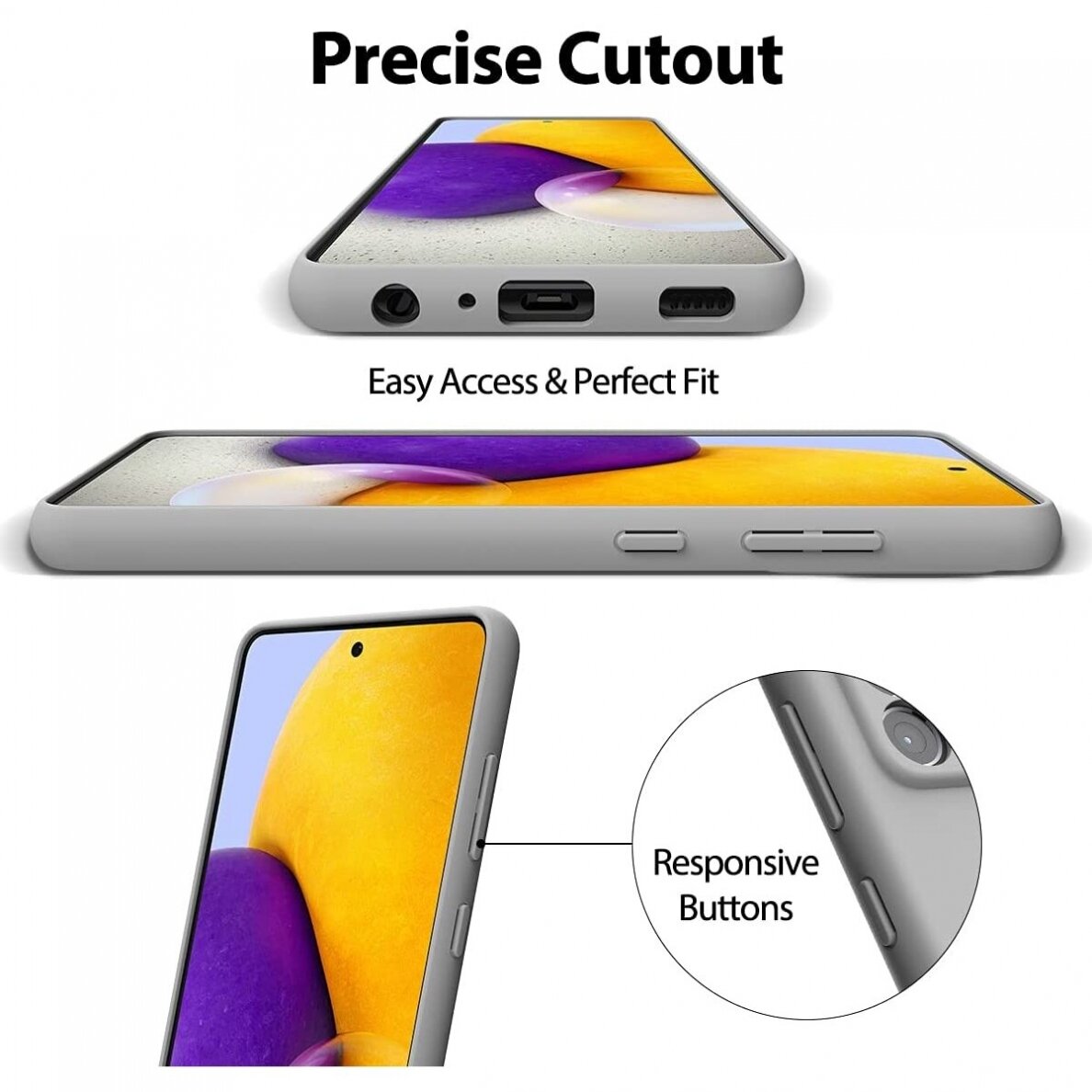 Dėklas Mercury LSR Soft Samsung A726 A72 5G akmens spalvos  1
