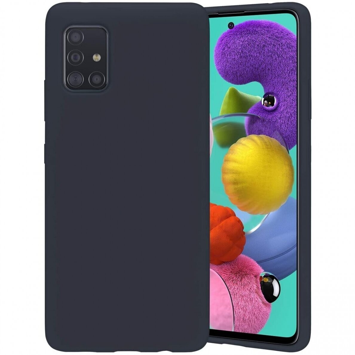 Dėklas Mercury Soft Jelly Case Samsung A73 5G tamsiai mėlynas