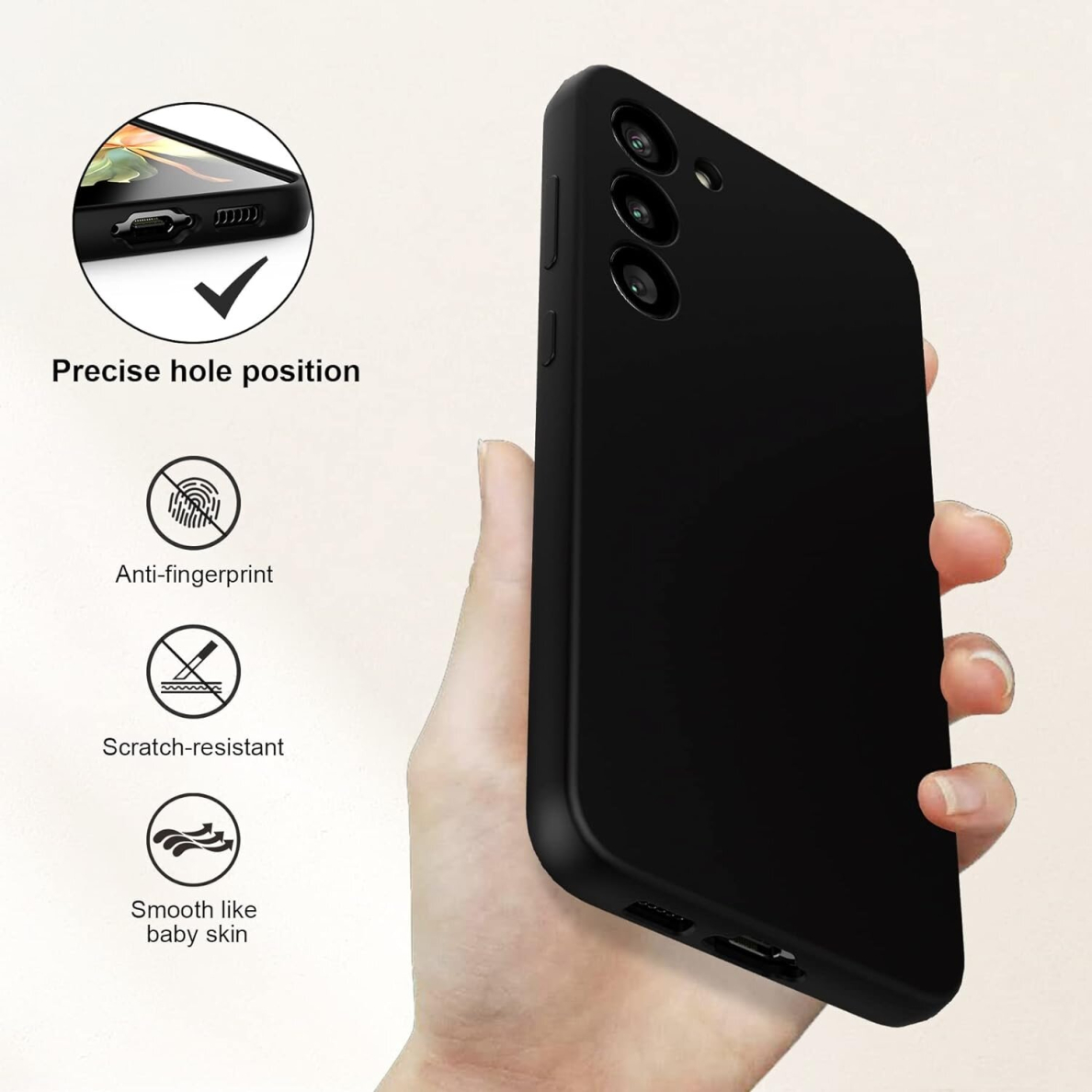 Dėklas Mercury Soft Jelly Case Samsung S711 S23 FE juodas 4 Dėklas Mercury Soft Jelly Case Samsung S711 S23 FE juodas 4