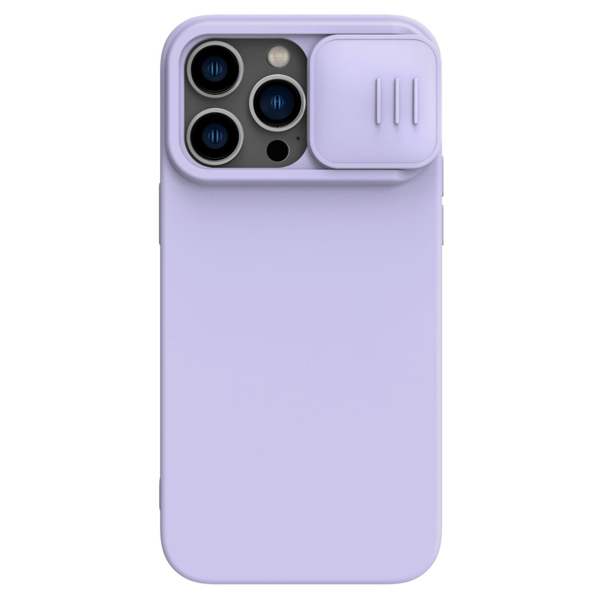Dėklas Nillkin CamShield Silky Magnetic Silicone Apple iPhone 14 Plus šviesiai violetinis Dėklas Nillkin CamShield Silky Magnetic Silicone Apple iPhone 14 Plus šviesiai violetinis