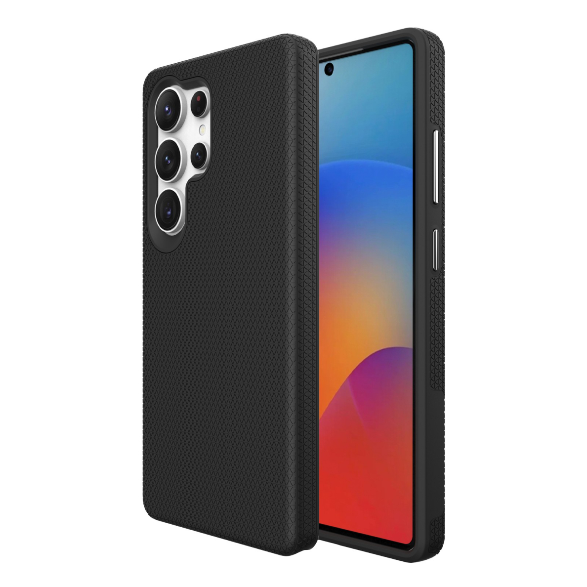 Dėklas Perfectionists Triangle Case Samsung S938 S25 Ultra juodas