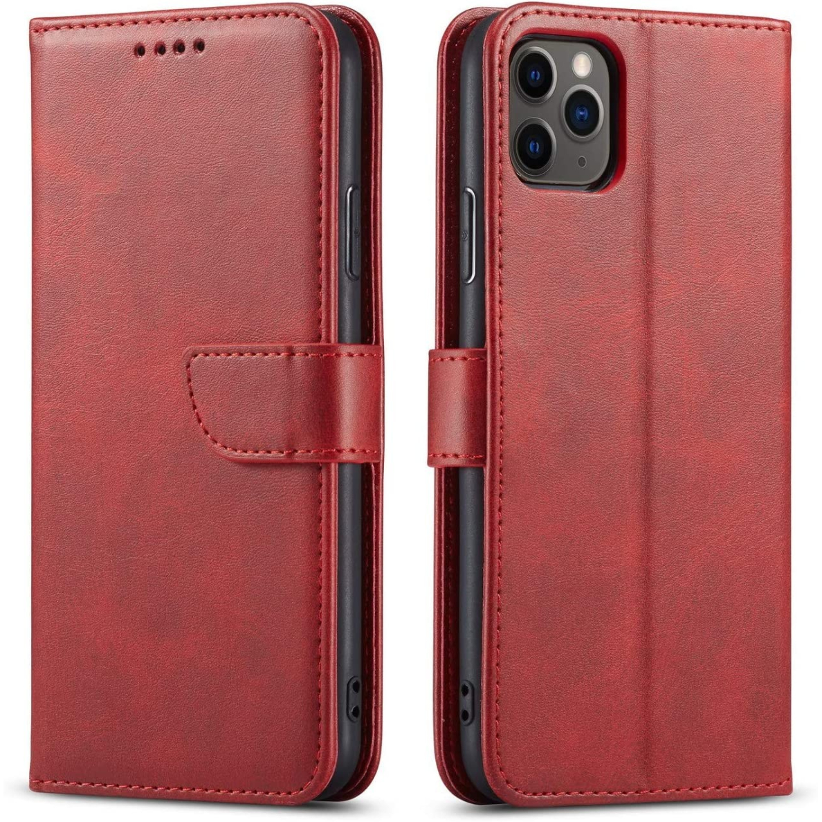 Dėklas Wallet Case Samsung A125 A12/M127 M12 raudonas Dėklas Wallet Case Samsung A125 A12/M127 M12 raudonas