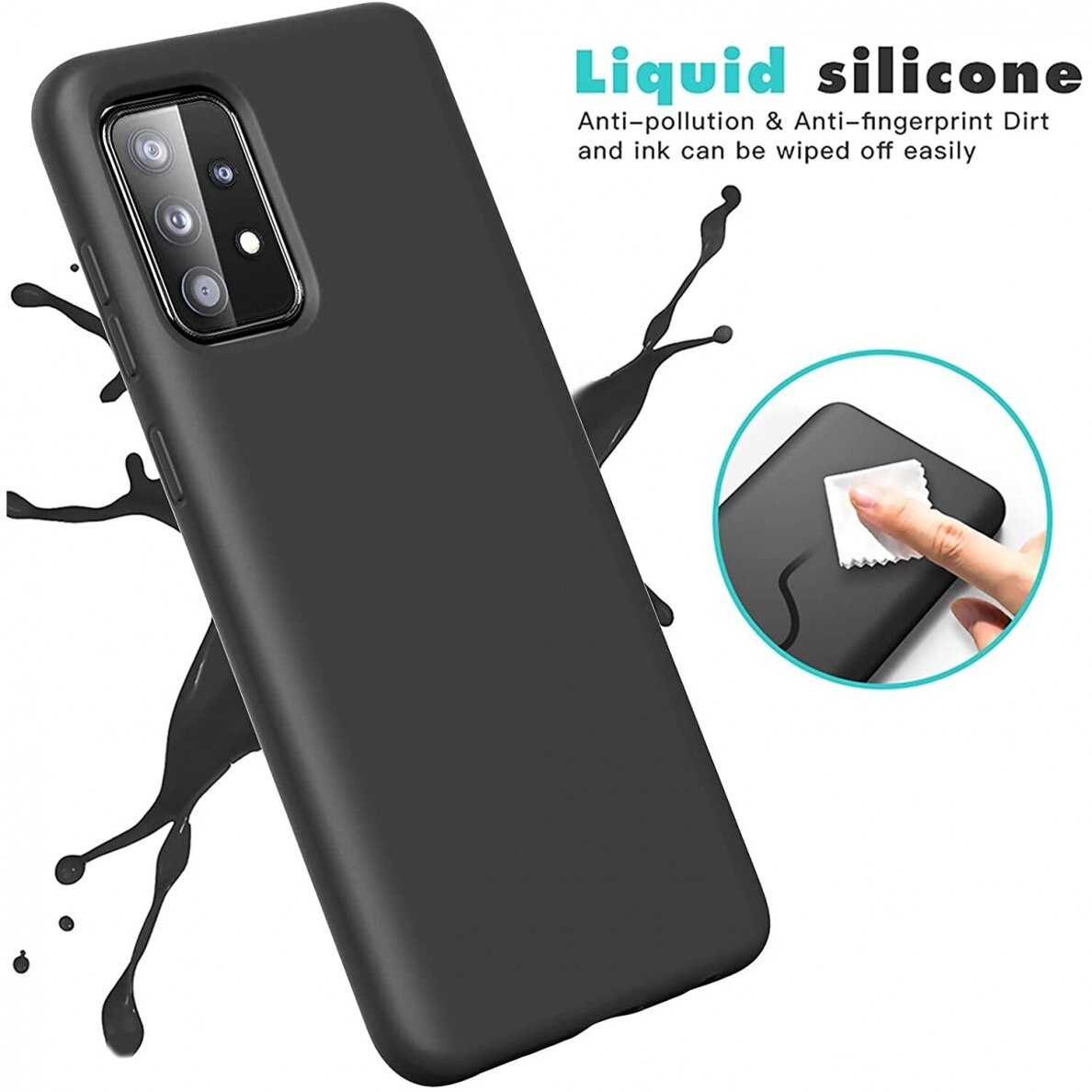 Dėklas Soft silicone by X-level Samsung A52/ A52s juodas 2 Dėklas Soft silicone by X-level Samsung A52/ A52s juodas 2