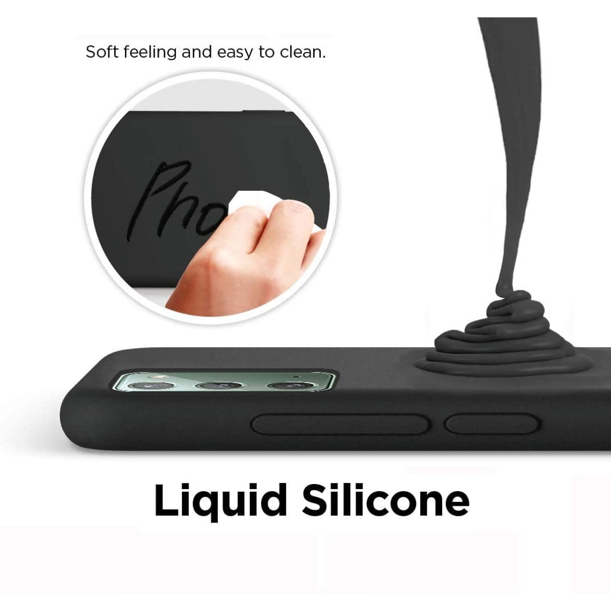 Dėklas Soft silicone by X-level Samsung S20 Fe/S20 Lite Juodas  CGX0091 UGLX912 1