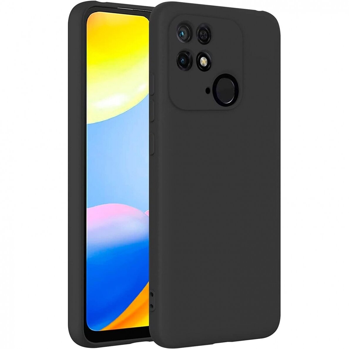 Dėklas Soft silicone by X-level Xiaomi Redmi 10C juodas