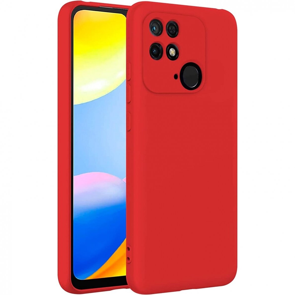 Dėklas Soft silicone by X-level Xiaomi Redmi 10C raudonas