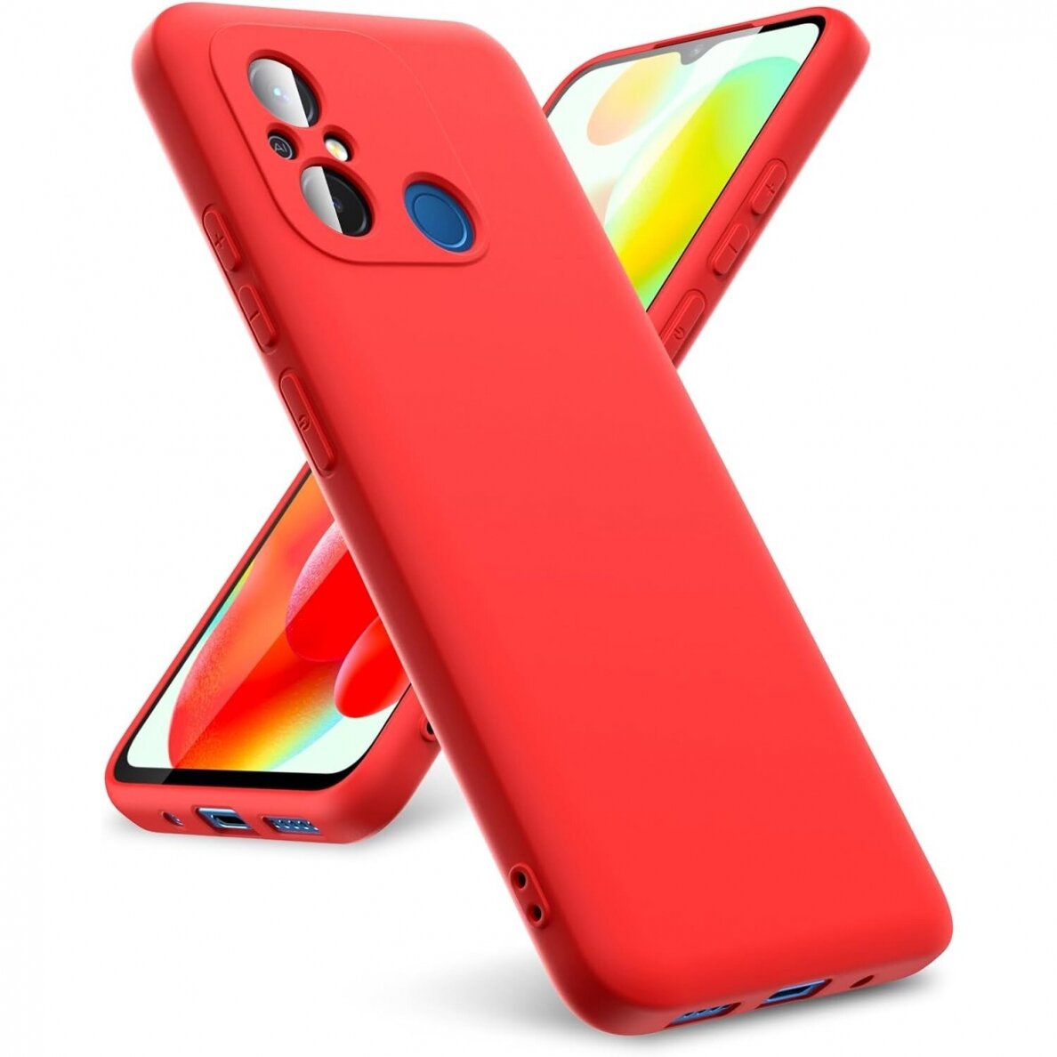 Dėklas Soft silicone by X-level Xiaomi Redmi 11A/12C/Poco C55 raudonas Dėklas Soft silicone by X-level Xiaomi Redmi 11A/12C/Poco C55 raudonas