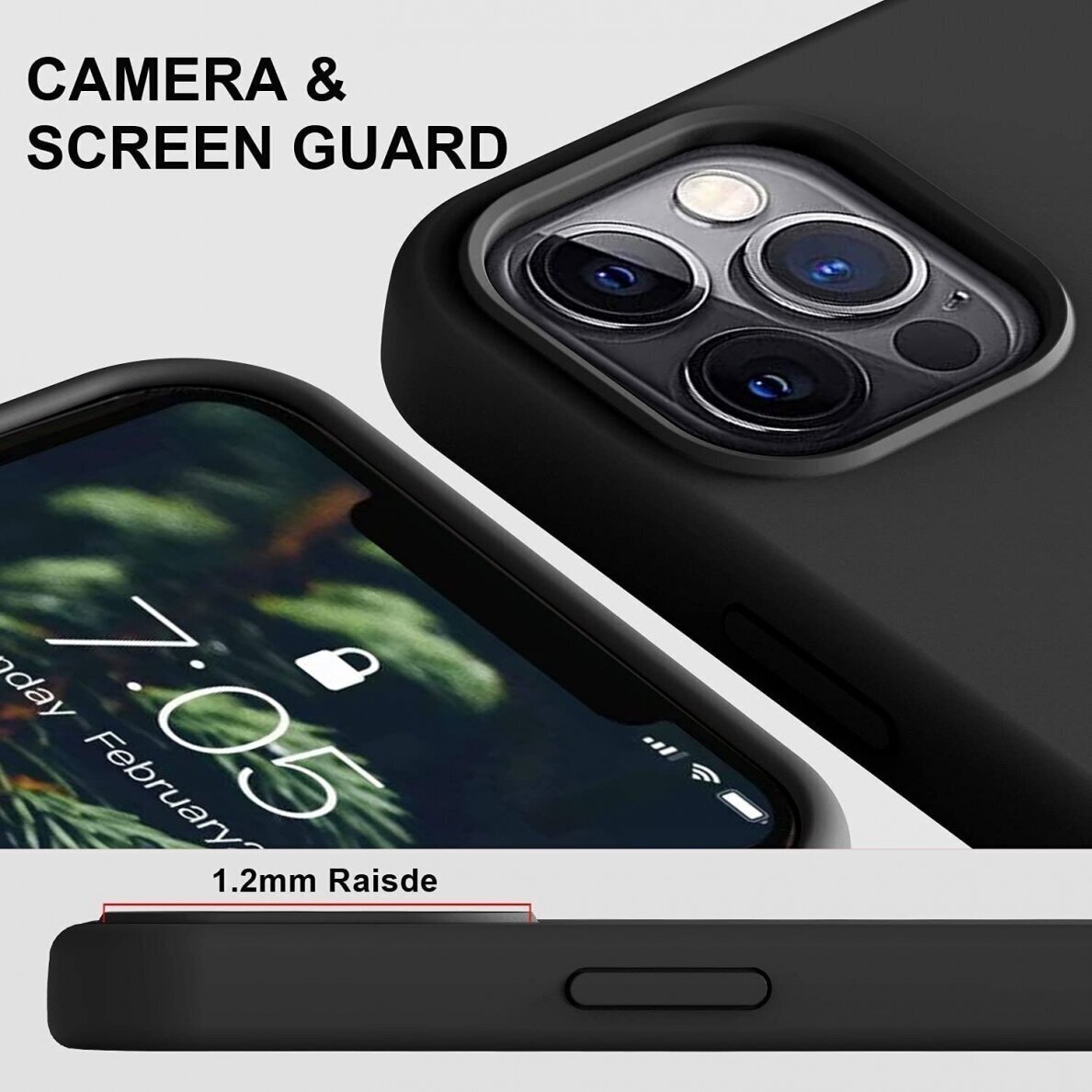 Dėklas Soft silicone by X-level Xiaomi Redmi Note 11T Pro/Redmi Note 11T Pro+ 5G juodas 1