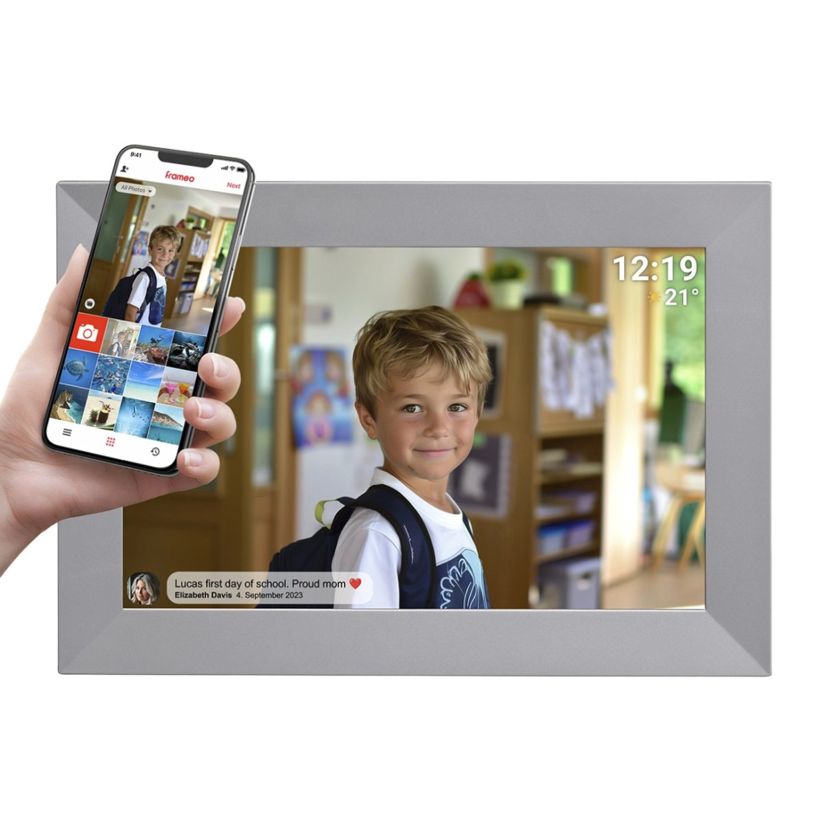 Denver Frameo PFF-1026GR 10.1" Digital Frame – pilkas