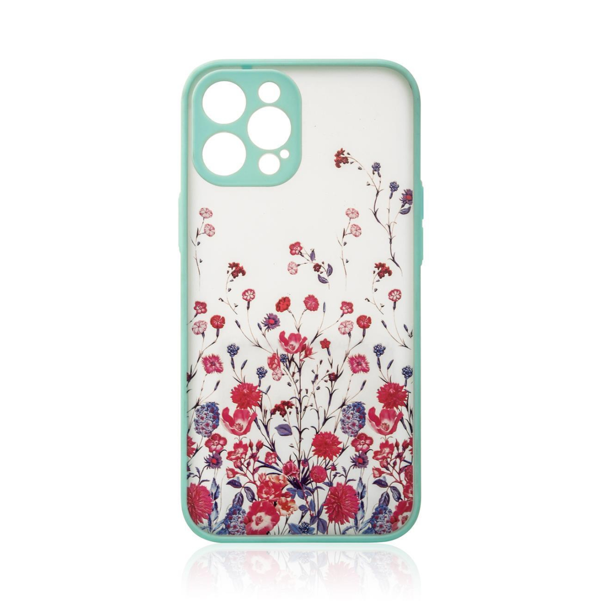 Dėklas Design Case iPhone 12 Pro Gėlėtas, mėlynas Dėklas Design Case iPhone 12 Pro Gėlėtas, mėlynas
