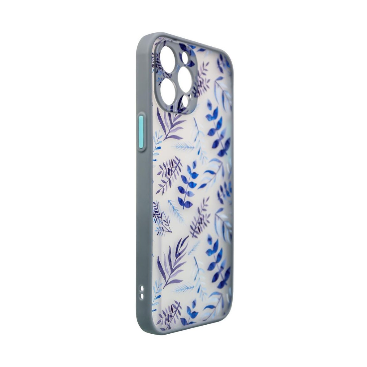 Dėklas Design Case for iPhone 12 Pro Max Gėlėtas, tamsiai mėlynas 2 Dėklas Design Case for iPhone 12 Pro Max Gėlėtas, tamsiai mėlynas 2
