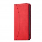 Dėklas Magnet Fancy Case for Samsung Galaxy S22 + (S22 Plus) Raudonas