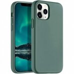 Dėklas Mercury Silicone Case Apple iPhone 13 Pro tamsiai žalias