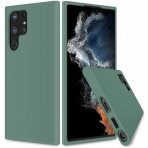 Dėklas Mercury LSR Soft Samsung S908 S22 Ultra tamsiai žalias