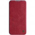 Dėklas Nillkin Qin Pro Leather Samsung S918 S23 Ultra 5G raudonas