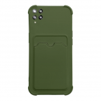 Dėklas su kišenėle kortelėms Card Armor Case Samsung Galaxy A22 4G Žalias