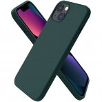 Dėklas Soft silicone by X-level Apple iPhone 13 tamsiai žalias