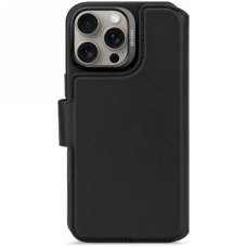 iPhone 16 Pro Max Decoded Leather nuimamas Wallet MagSafe dėklas su pinigine – juodas
