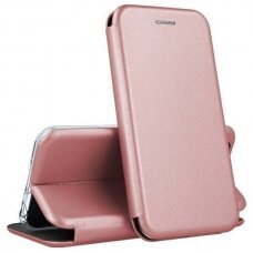 Dėklas Book Elegance Huawei P20 rožinis-auksinis