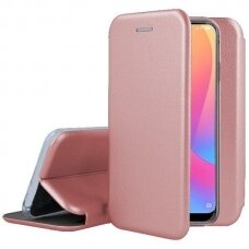 Dėklas Book Elegance Samsung A415 A41 rožinis-auksinis