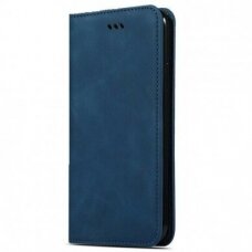 Dėklas Business Style Huawei P20 Lite tamsiai mėlynas