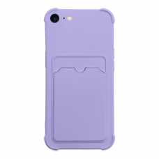 Dėklas Card Armor Case iPhone SE 2022 / SE 2020 / iPhone 8 / iPhone 7 violetinis