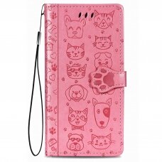 Dėklas Cat-Dog Samsung A035 A03s rožinis