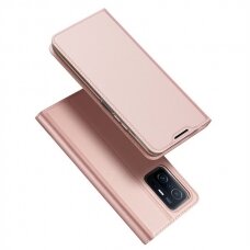 Atverčiamas dėklas Dux Ducis Skin Pro Xiaomi 11T/11T Pro rožinis-auksinis
