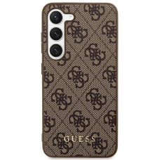 Akcija! Dėklas Guess GUHCS23MG4GFBR Samsung Galaxy S23 Plus Rudas