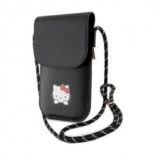 Dėklas Hello Kitty Leather Daydreaming Cord bag - Juodas
