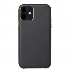 Dėklas Leather Case Apple iPhone 12 Pro Max juodas