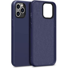 Dėklas Liquid Silicone 1.5mm Apple iPhone 12 Pro tamsiai mėlynas