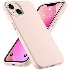 Dėklas Liquid Silicone 1.5mm Apple iPhone 13 rožinis