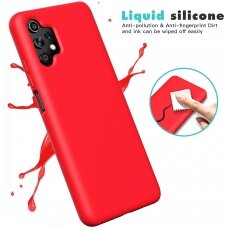 Dėklas Liquid Silicone 1.5mm Samsung A325 A32 4G raudonas