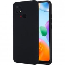Dėklas Liquid Silicone 1.5mm Xiaomi Redmi 10C juodas