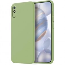 Dėklas Liquid Silicone 1.5mm Xiaomi Redmi 9A/9AT žalias