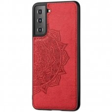 Dėklas Mandala Samsung G990 S21/S30 raudonas