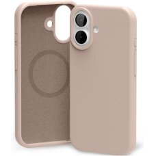 iPhone 17 Mercury Pure MagSafe silikoninis dėklas – rožinio smėlio