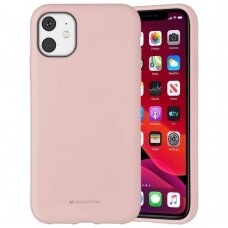 Dėklas Mercury Silicone Case Apple Iphone 11 Rožinio Smėlio