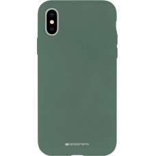 Dėklas Mercury Silicone Case Samsung A135 A13 4G tamsiai žalias