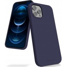 Dėklas Mercury Silicone Case Samsung A256 A25 5G tamsiai mėlynas