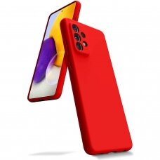 Dėklas Mercury Silicone Case Samsung A726 A72 5G raudonas