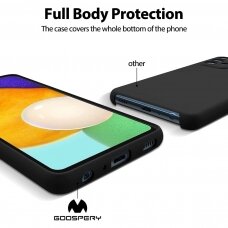Dėklas Mercury Silicone Case Samsung A73 5G juodas