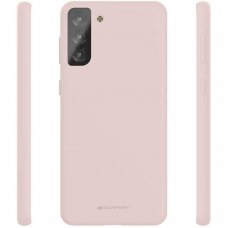 Dėklas Mercury Silicone Case Samsung S906 S22 Plus rožinio smėlio
