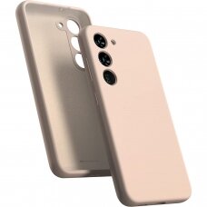 Dėklas Mercury Silicone Case Samsung S916 S23 Plus 5G rožinio smėlio