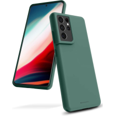 Dėklas Mercury Silikoninis Dėklas Samsung S938 S25 Ultra Tamsiai žalias
